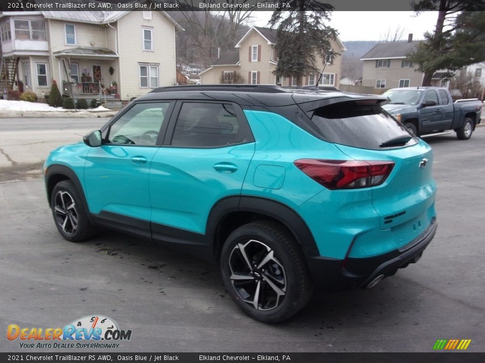 Oasis Blue 2021 Chevrolet TrailBlazer RS AWD Photo #7