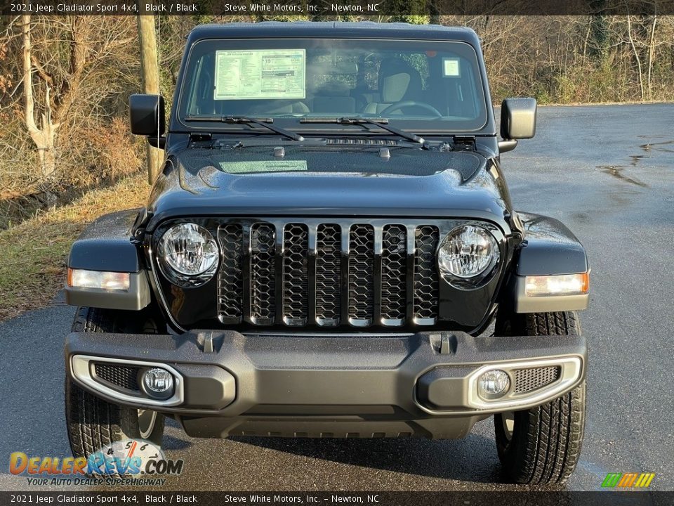 2021 Jeep Gladiator Sport 4x4 Black / Black Photo #3