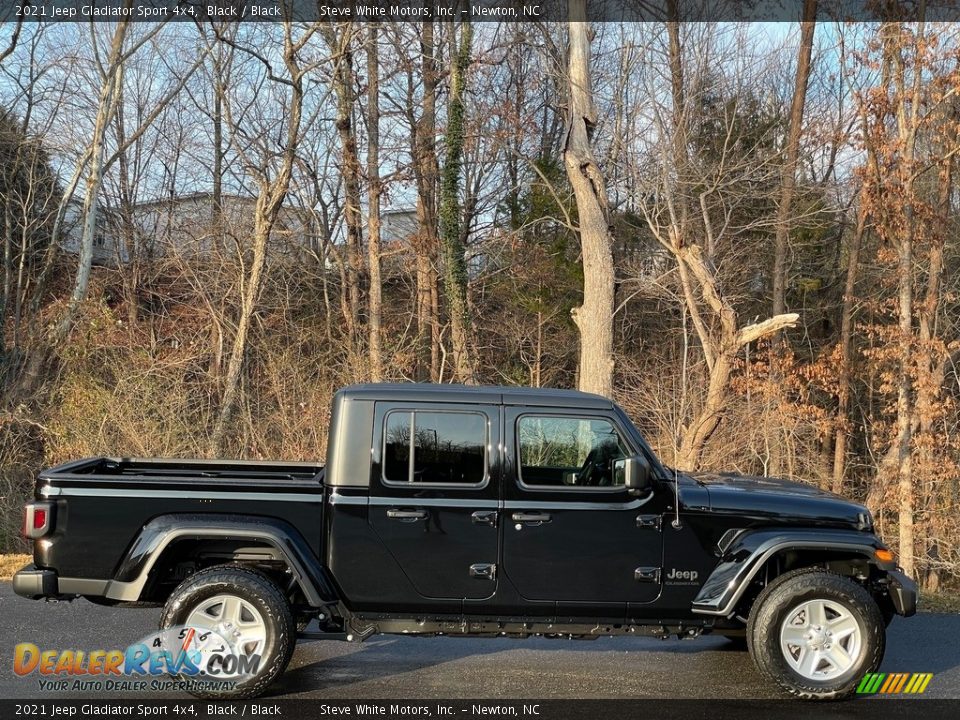 Black 2021 Jeep Gladiator Sport 4x4 Photo #5