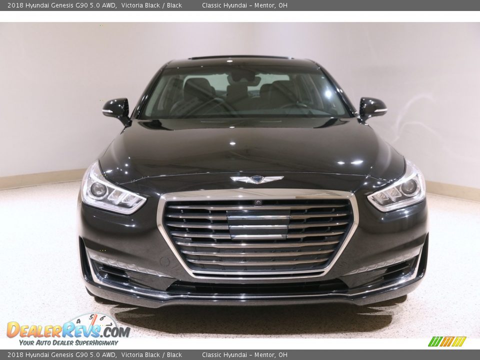 2018 Hyundai Genesis G90 5.0 AWD Victoria Black / Black Photo #2