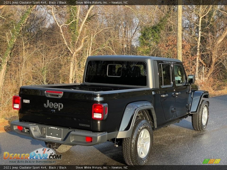 2021 Jeep Gladiator Sport 4x4 Black / Black Photo #6