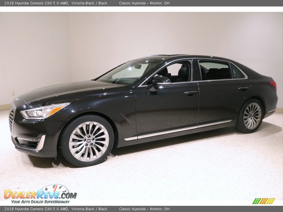 2018 Hyundai Genesis G90 5.0 AWD Victoria Black / Black Photo #3
