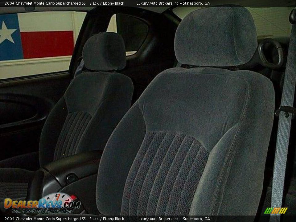 2004 Chevrolet Monte Carlo Supercharged SS Black / Ebony Black Photo #9