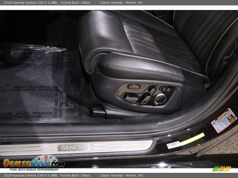 2018 Hyundai Genesis G90 5.0 AWD Victoria Black / Black Photo #7