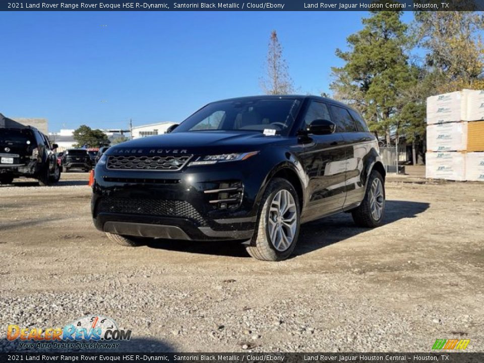 2021 Land Rover Range Rover Evoque HSE R-Dynamic Santorini Black Metallic / Cloud/Ebony Photo #1