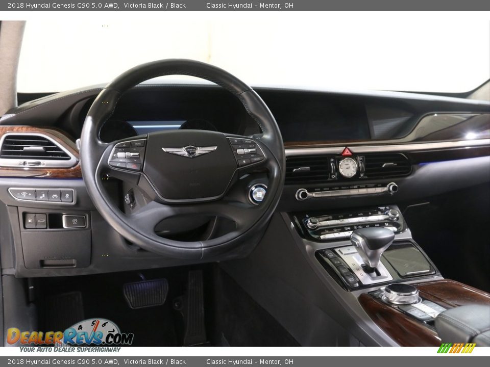 2018 Hyundai Genesis G90 5.0 AWD Victoria Black / Black Photo #8