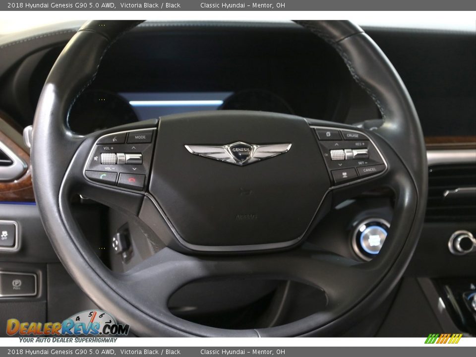 2018 Hyundai Genesis G90 5.0 AWD Victoria Black / Black Photo #9