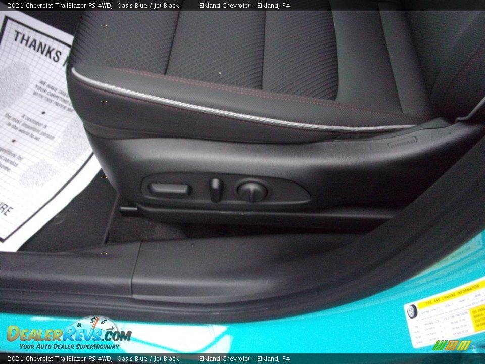2021 Chevrolet TrailBlazer RS AWD Oasis Blue / Jet Black Photo #16