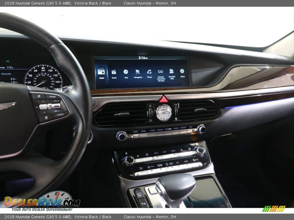 2018 Hyundai Genesis G90 5.0 AWD Victoria Black / Black Photo #11