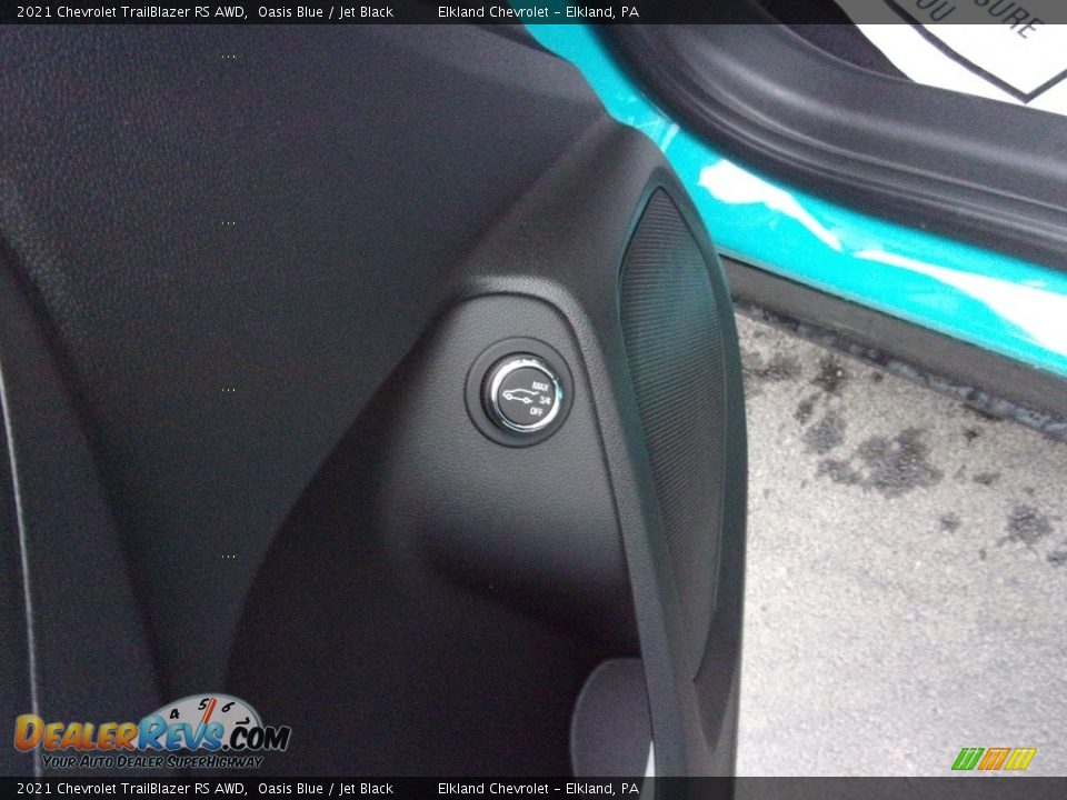 2021 Chevrolet TrailBlazer RS AWD Oasis Blue / Jet Black Photo #18