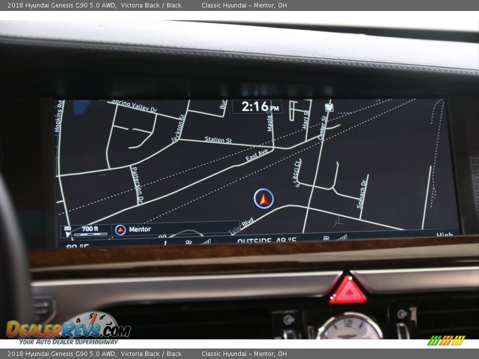 2018 Hyundai Genesis G90 5.0 AWD Victoria Black / Black Photo #13