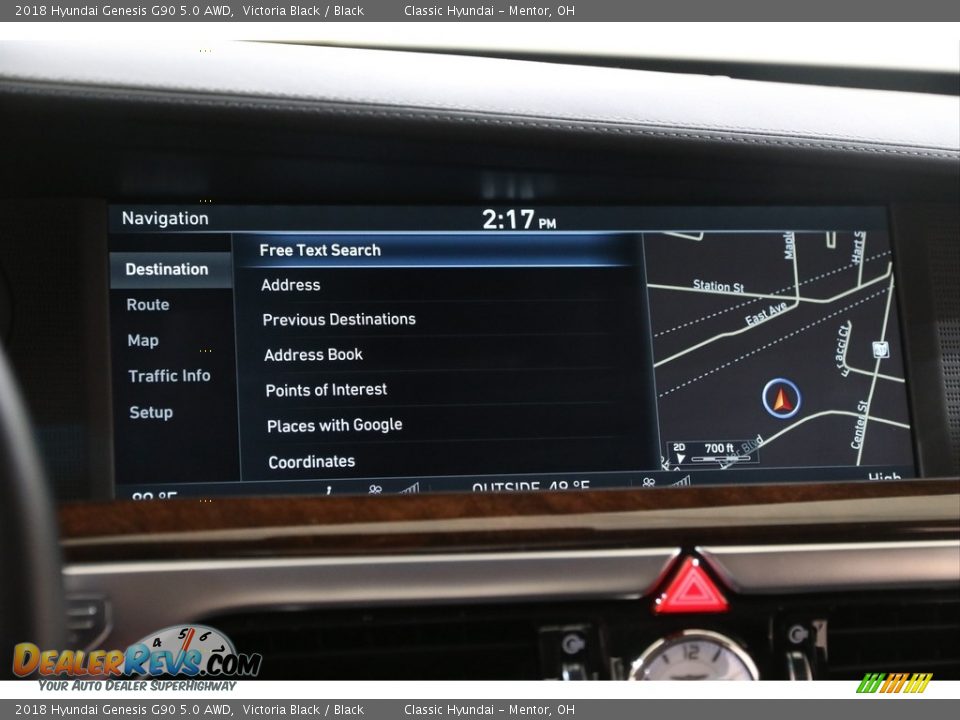 2018 Hyundai Genesis G90 5.0 AWD Victoria Black / Black Photo #14