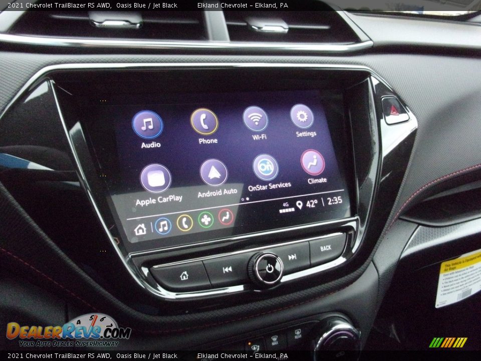 2021 Chevrolet TrailBlazer RS AWD Oasis Blue / Jet Black Photo #27