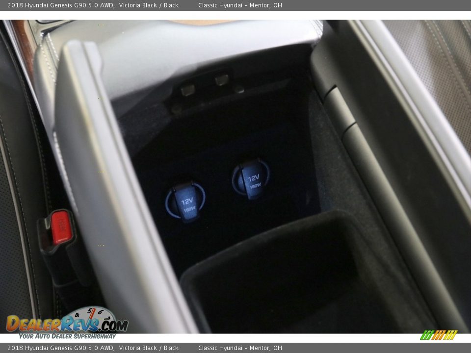 2018 Hyundai Genesis G90 5.0 AWD Victoria Black / Black Photo #24