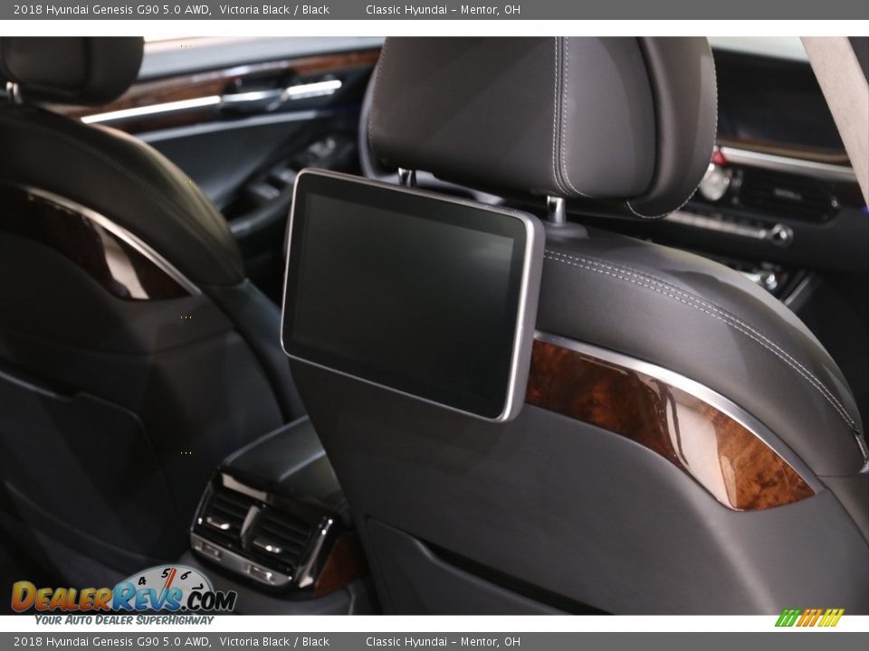 2018 Hyundai Genesis G90 5.0 AWD Victoria Black / Black Photo #27