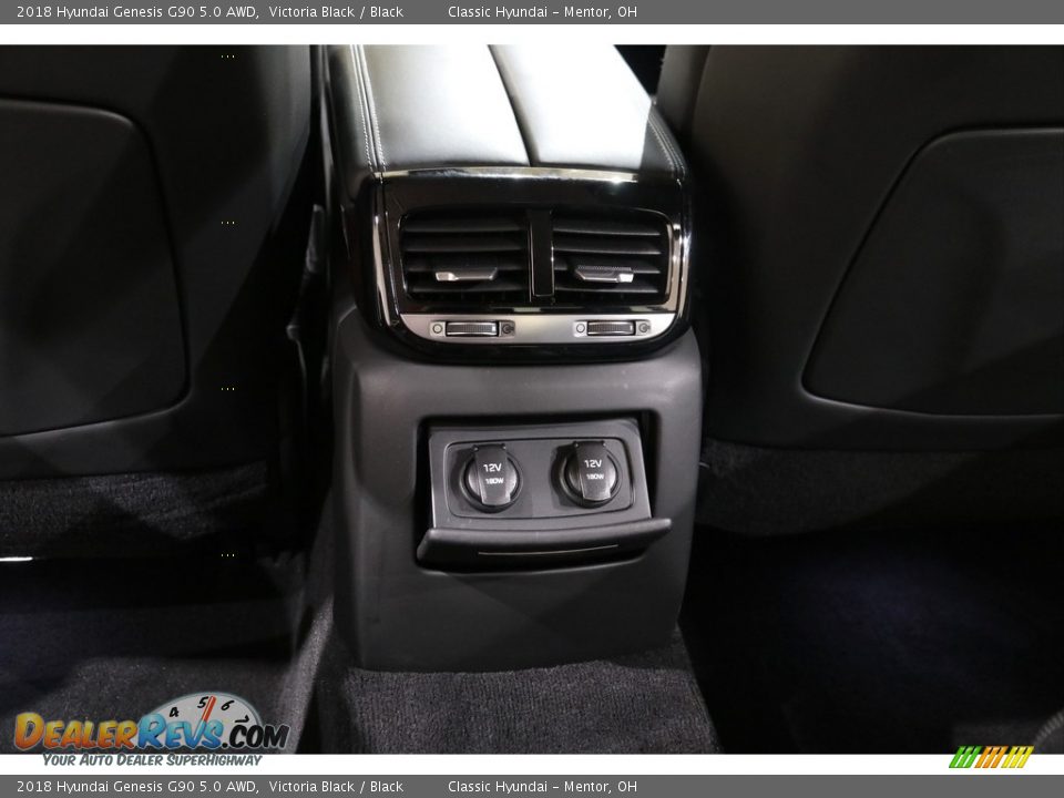 2018 Hyundai Genesis G90 5.0 AWD Victoria Black / Black Photo #34