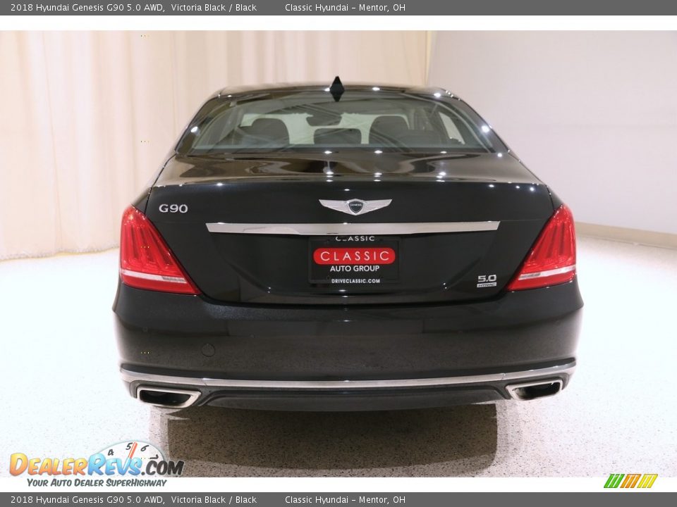 2018 Hyundai Genesis G90 5.0 AWD Victoria Black / Black Photo #35