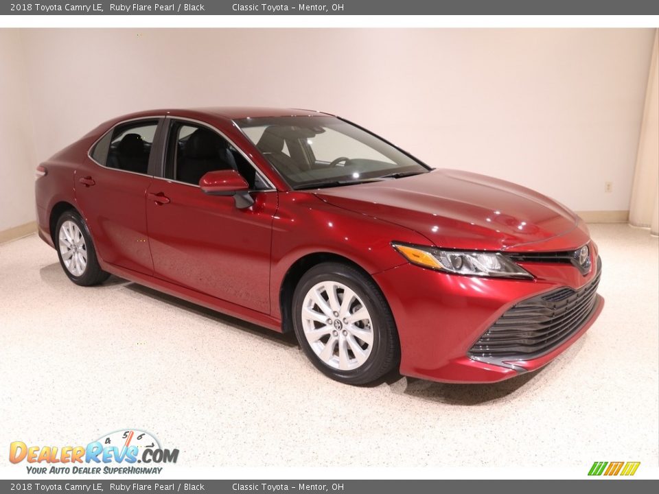 2018 Toyota Camry LE Ruby Flare Pearl / Black Photo #1