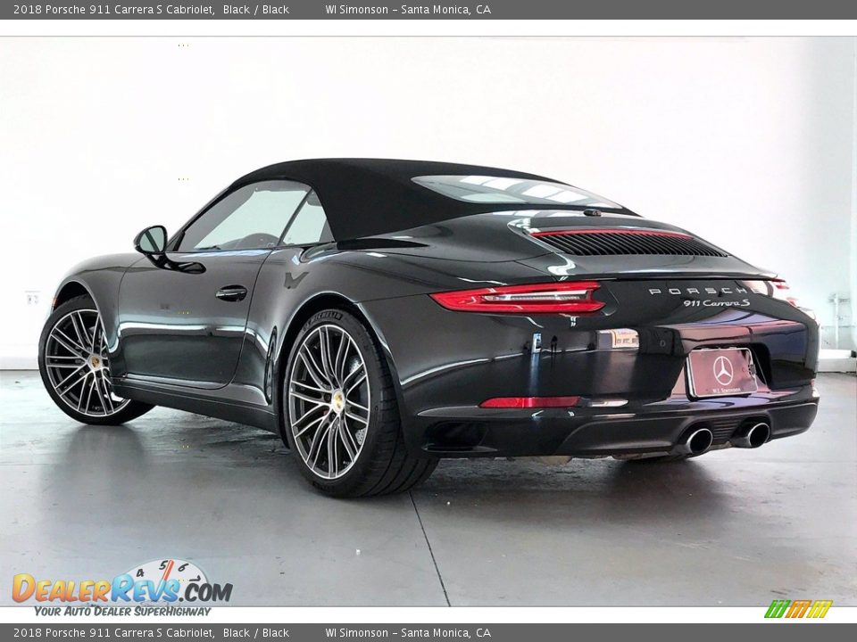 2018 Porsche 911 Carrera S Cabriolet Black / Black Photo #10