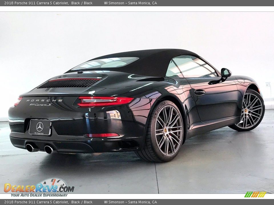 2018 Porsche 911 Carrera S Cabriolet Black / Black Photo #13