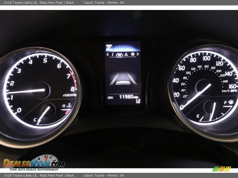 2018 Toyota Camry LE Ruby Flare Pearl / Black Photo #7