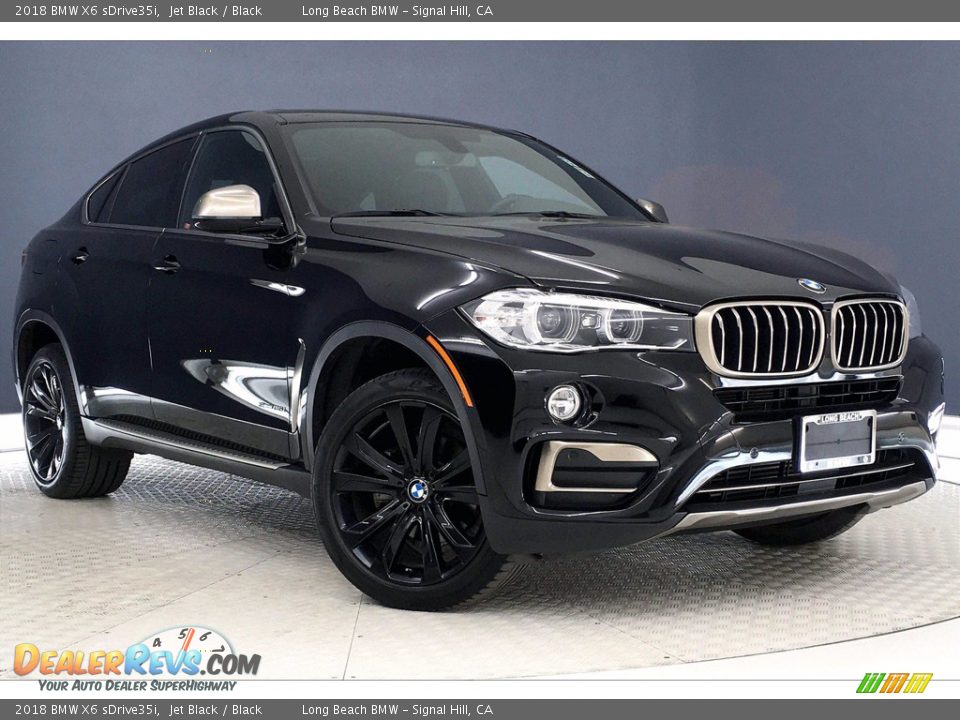 2018 BMW X6 sDrive35i Jet Black / Black Photo #1