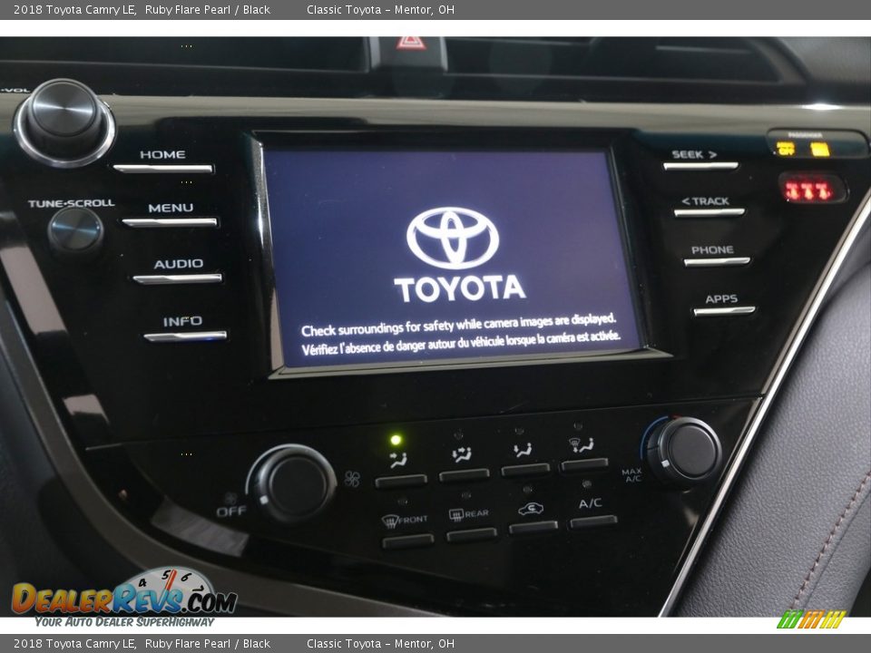 2018 Toyota Camry LE Ruby Flare Pearl / Black Photo #8