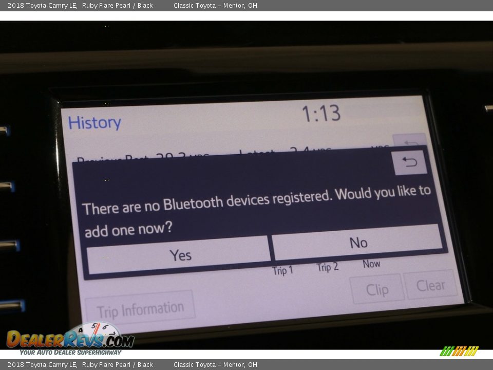 2018 Toyota Camry LE Ruby Flare Pearl / Black Photo #13