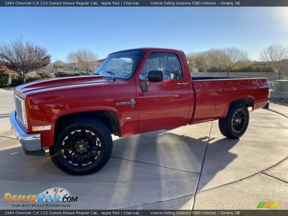 1984 Chevrolet C/K C20 Custom Deluxe Regular Cab Apple Red / Charcoal Photo #1