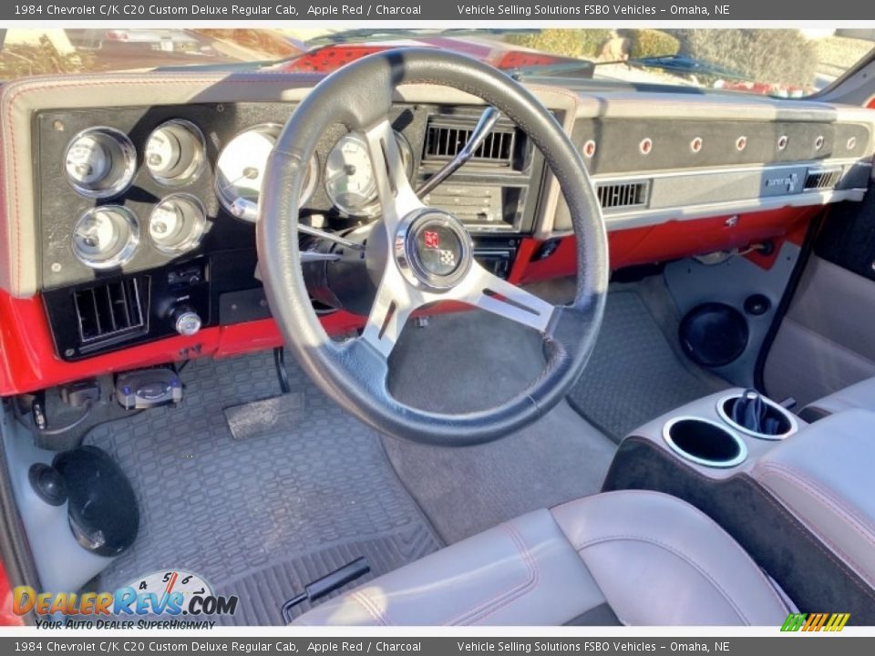 1984 Chevrolet C/K C20 Custom Deluxe Regular Cab Apple Red / Charcoal Photo #3