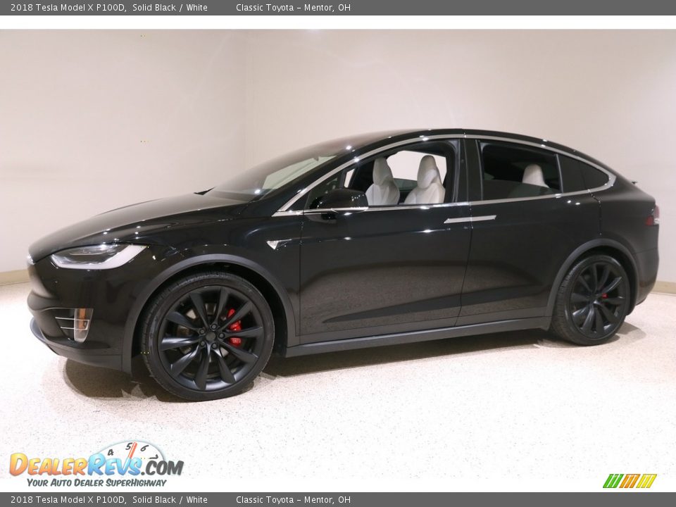 Solid Black 2018 Tesla Model X P100D Photo #5