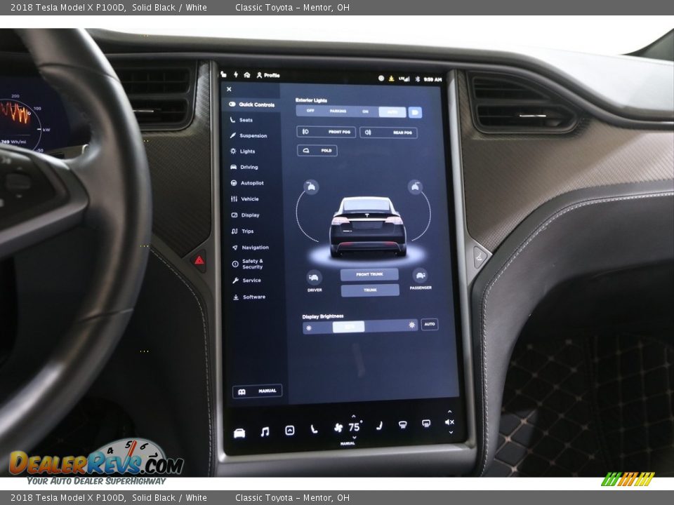 Controls of 2018 Tesla Model X P100D Photo #19