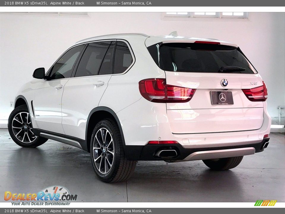 2018 BMW X5 sDrive35i Alpine White / Black Photo #10