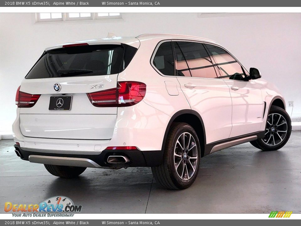 2018 BMW X5 sDrive35i Alpine White / Black Photo #13