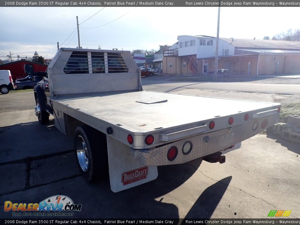 2008 Dodge Ram 3500 ST Regular Cab 4x4 Chassis Patriot Blue Pearl / Medium Slate Gray Photo #3