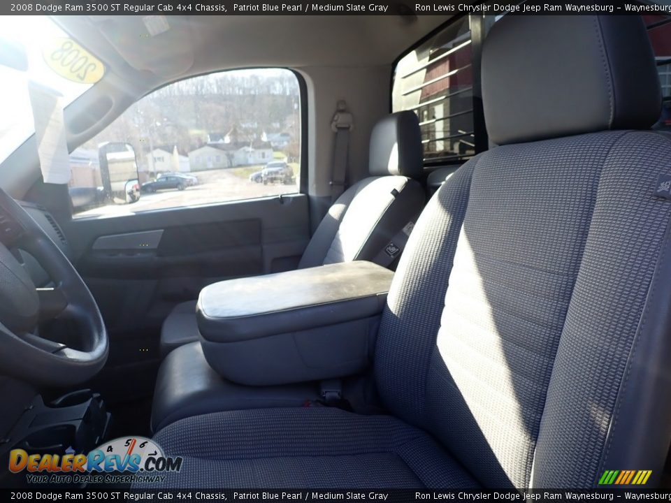 2008 Dodge Ram 3500 ST Regular Cab 4x4 Chassis Patriot Blue Pearl / Medium Slate Gray Photo #13