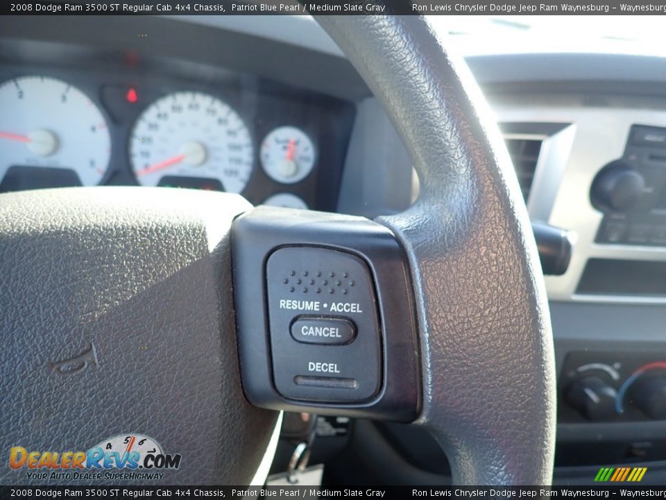 2008 Dodge Ram 3500 ST Regular Cab 4x4 Chassis Patriot Blue Pearl / Medium Slate Gray Photo #17