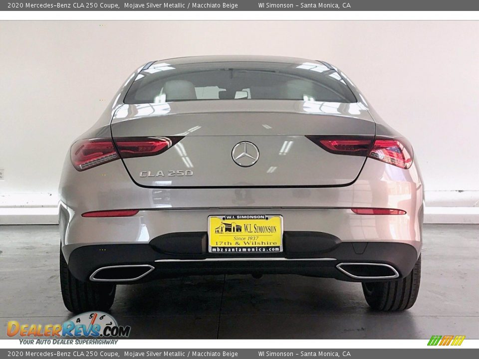 2020 Mercedes-Benz CLA 250 Coupe Mojave Silver Metallic / Macchiato Beige Photo #3