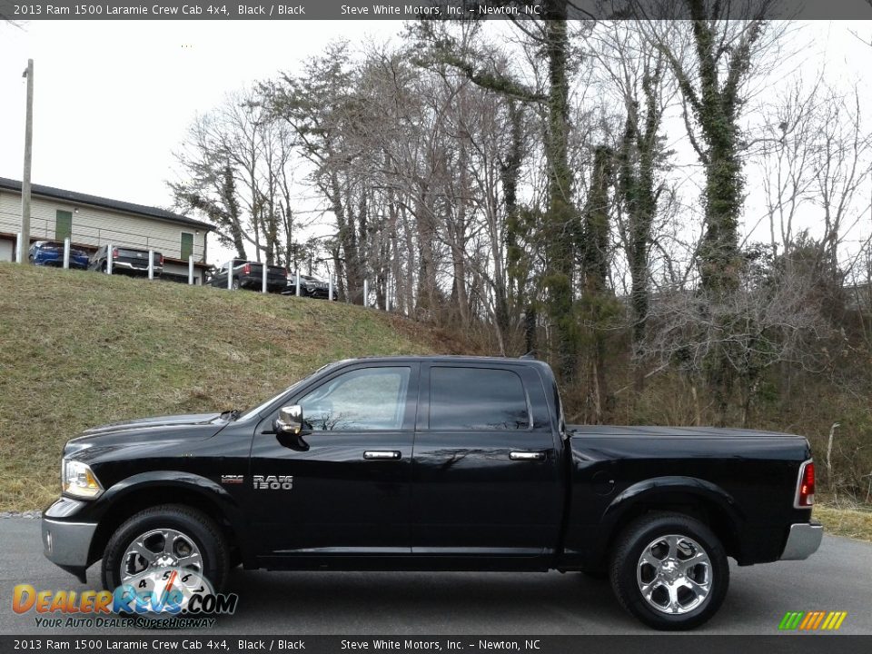 2013 Ram 1500 Laramie Crew Cab 4x4 Black / Black Photo #1