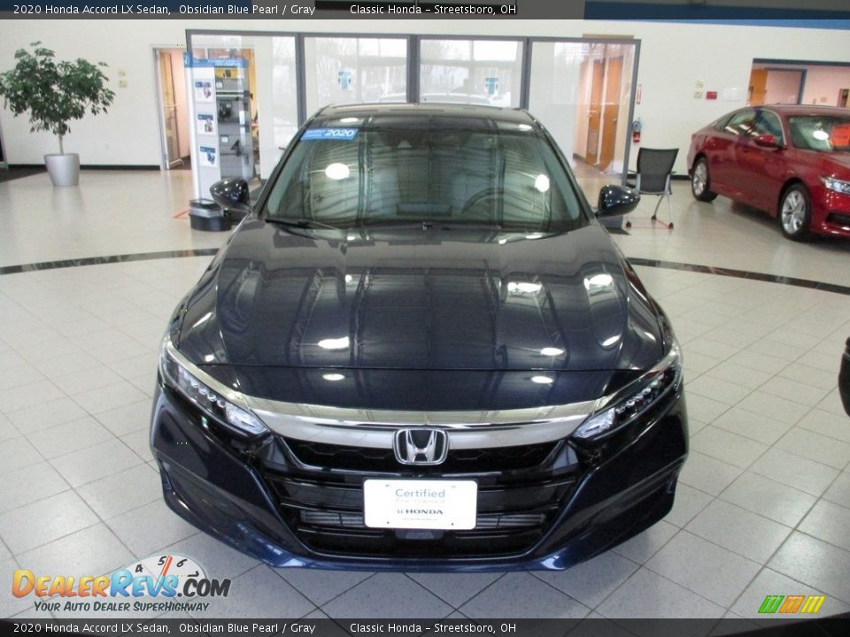 2020 Honda Accord LX Sedan Obsidian Blue Pearl / Gray Photo #2