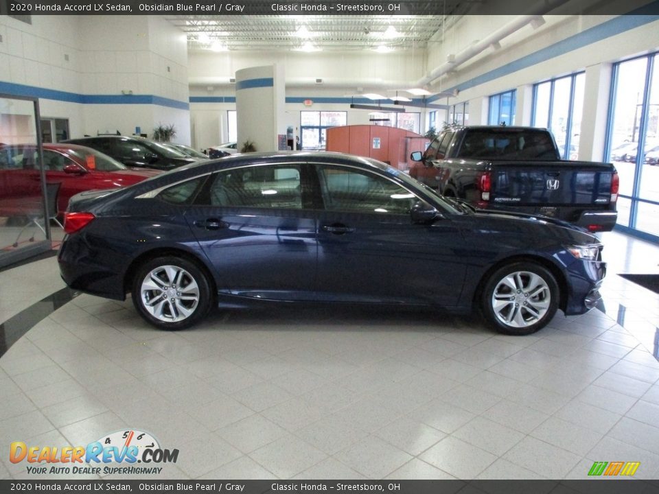 2020 Honda Accord LX Sedan Obsidian Blue Pearl / Gray Photo #4