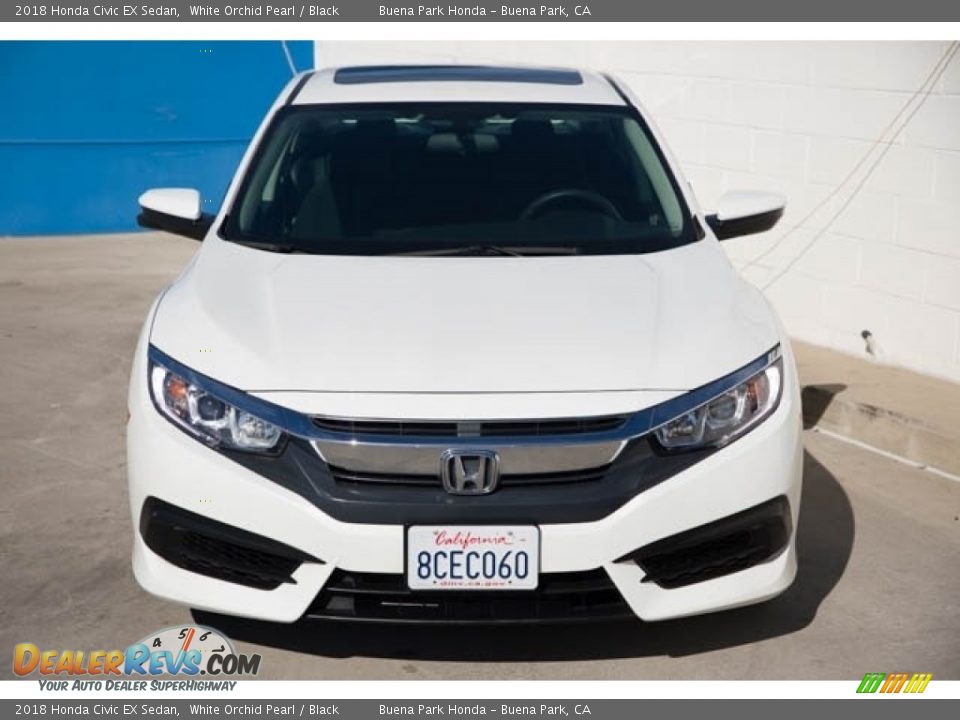 2018 Honda Civic EX Sedan White Orchid Pearl / Black Photo #7