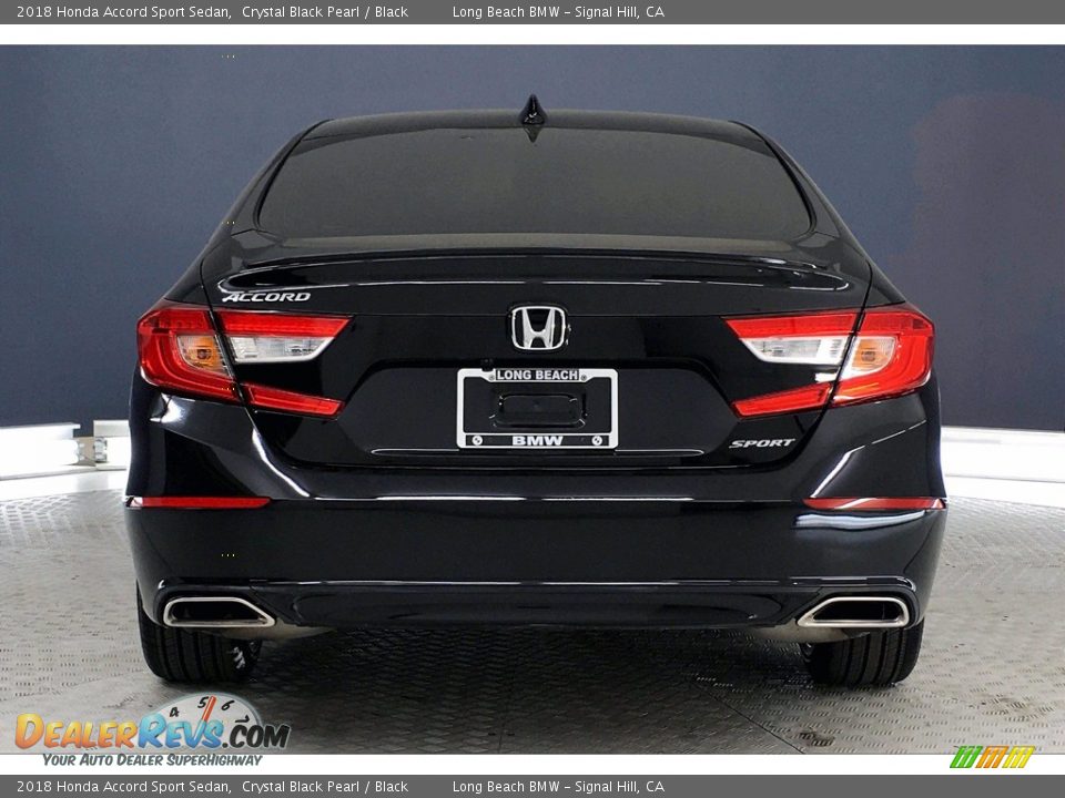 2018 Honda Accord Sport Sedan Crystal Black Pearl / Black Photo #3