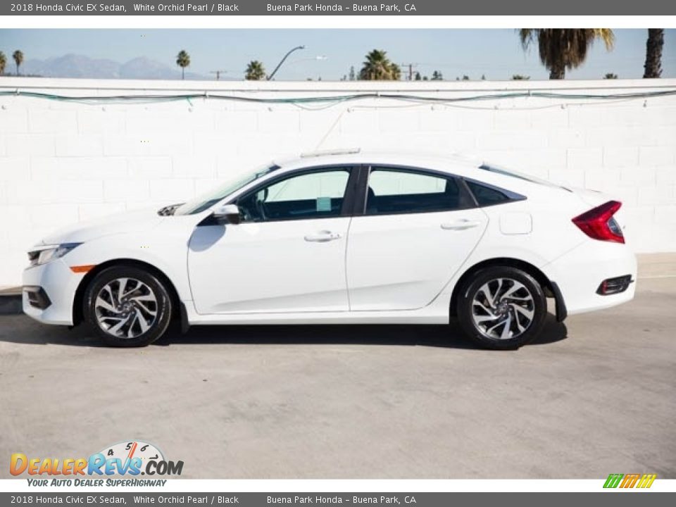 2018 Honda Civic EX Sedan White Orchid Pearl / Black Photo #10