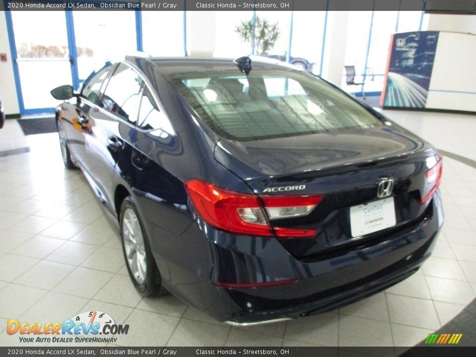 2020 Honda Accord LX Sedan Obsidian Blue Pearl / Gray Photo #9