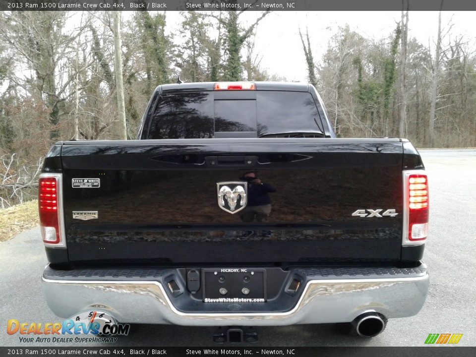 2013 Ram 1500 Laramie Crew Cab 4x4 Black / Black Photo #8