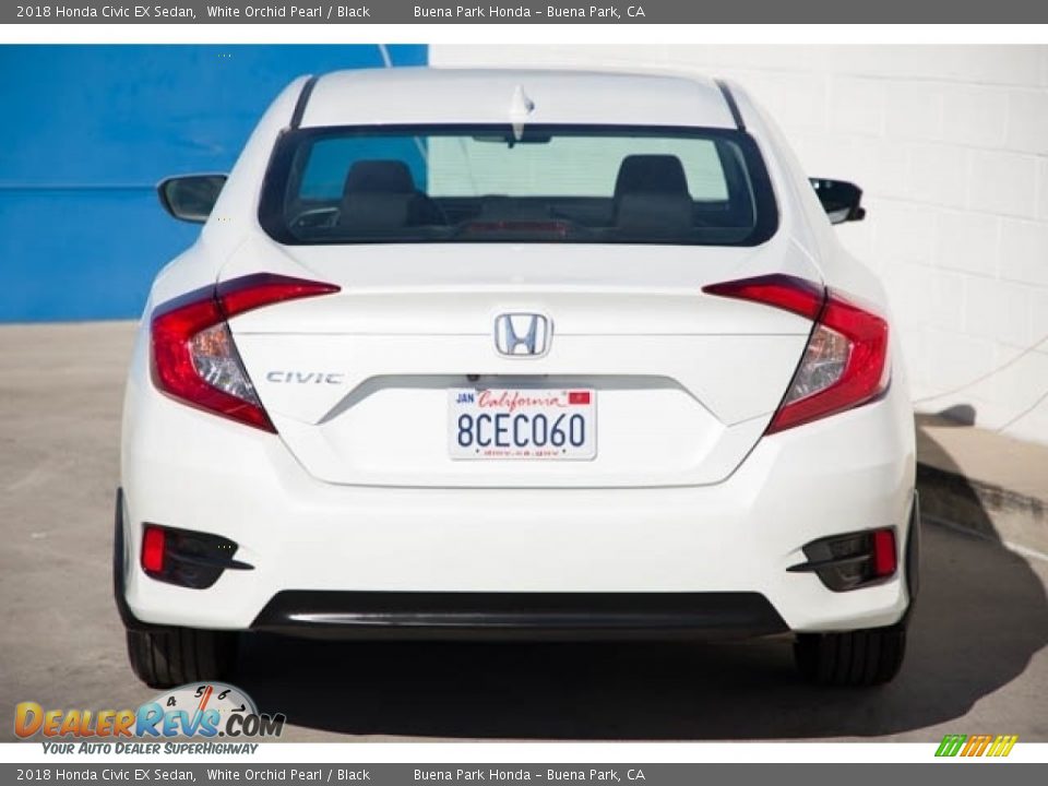 2018 Honda Civic EX Sedan White Orchid Pearl / Black Photo #11