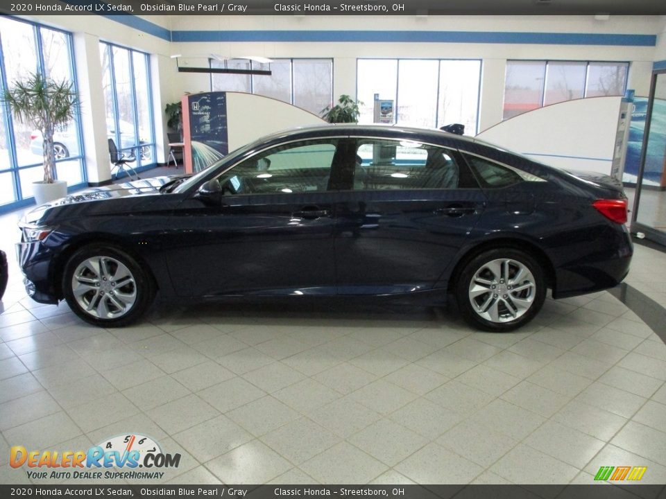 2020 Honda Accord LX Sedan Obsidian Blue Pearl / Gray Photo #10