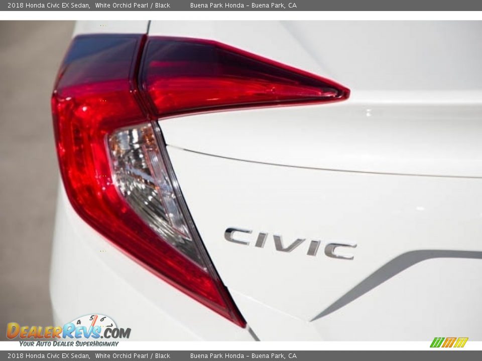 2018 Honda Civic EX Sedan White Orchid Pearl / Black Photo #12