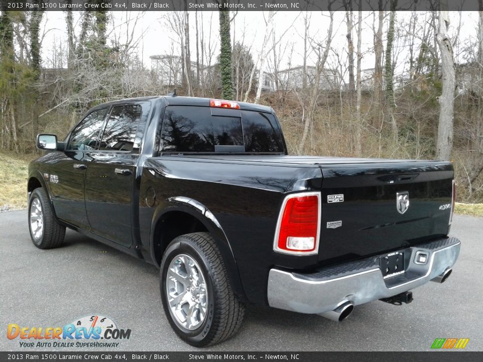 2013 Ram 1500 Laramie Crew Cab 4x4 Black / Black Photo #11